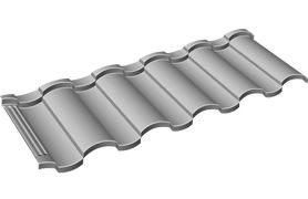 Композитная черепица Tilcor Antica Древесный уголь