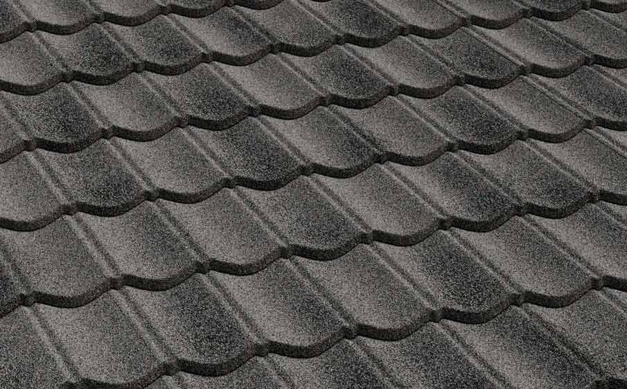 Композитная черепица рядовая AeroDek Tradition цвет Античный серый (21)