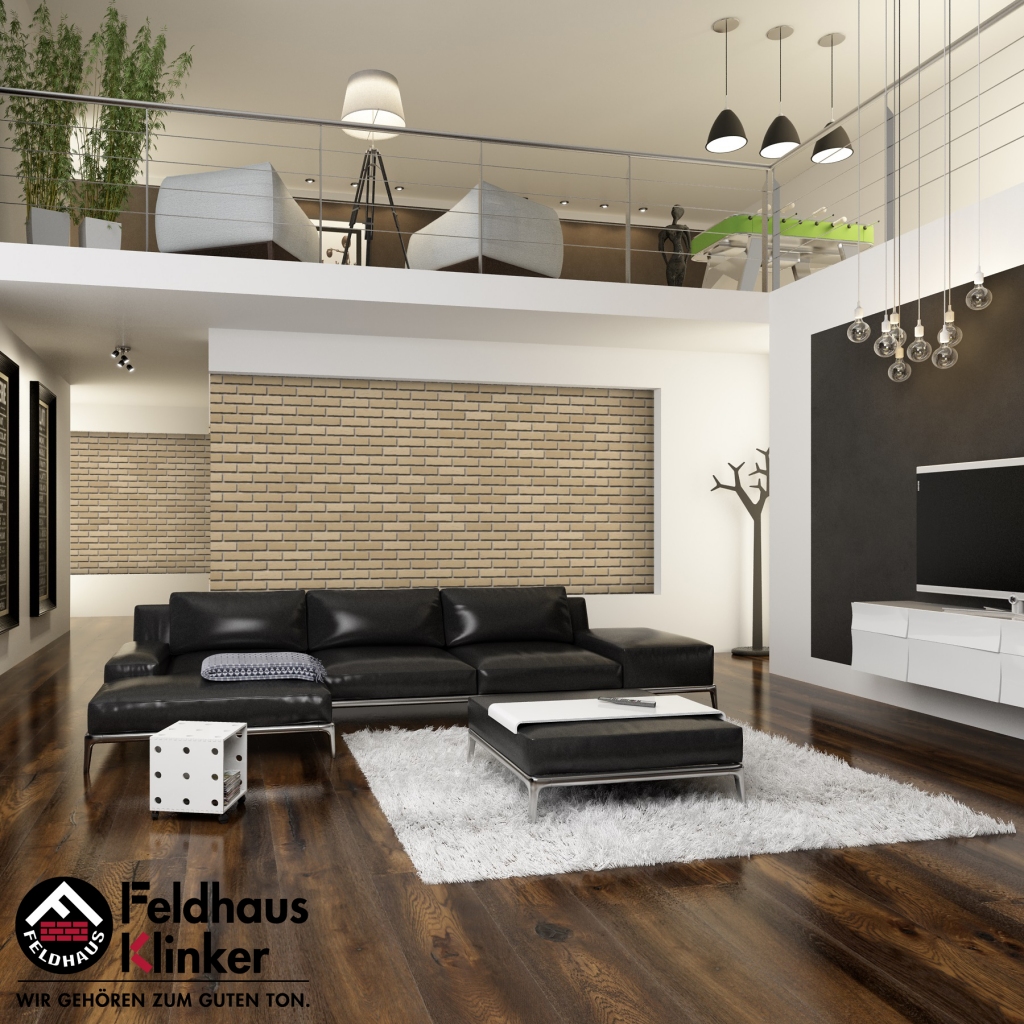 Фасадная плитка ручной формовки Feldhaus Klinker R692 Sintra crema NF14, 240*14*71 мм