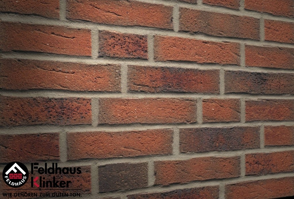 Фасадная плитка ручной формовки Feldhaus Klinker R687 Sintra terracotta linguro NF14, 240*14*71 мм