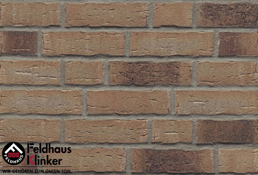 Фасадная плитка ручной формовки Feldhaus Klinker R679 sintra geo NF14, 240*14*71 мм